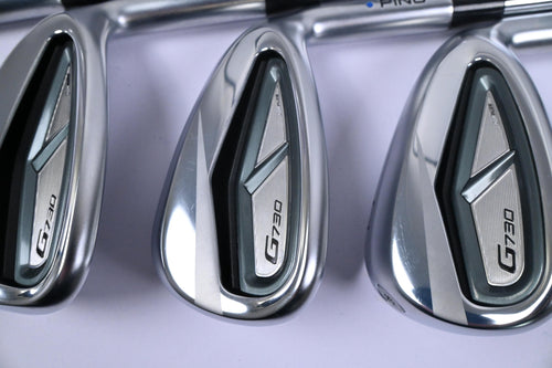 Ping G730 Irons / 6-PW+GW+50 Degree / Blue Dot / Regular Flex Dynamic Gold R300