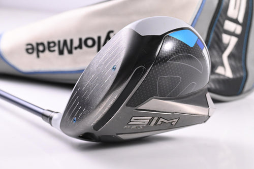 Left Hand Taylormade SIM Max Driver / 9 Degree / Stiff Flex Ventus Blue 6 Shaft