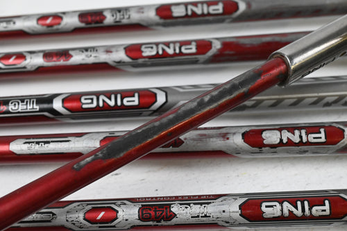 Ping G15 Irons / 5-PW+SW+LW / Yellow Dot / Regular Flex Ping TFC 149 Shafts
