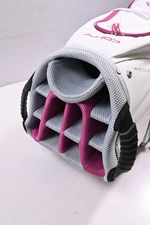 Cobra Fly XL Cart Bag / 14-Way Divider / White, Pink