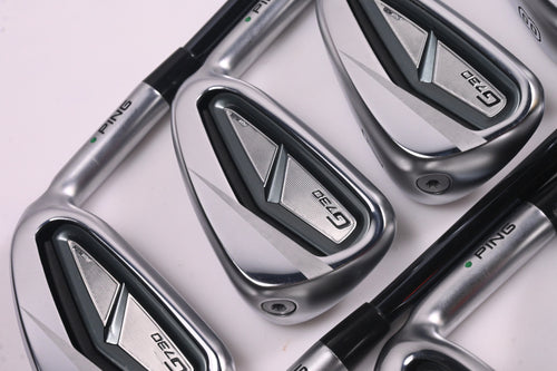Ping G730 Irons / 5-PW+GW+50° / Green Dot / Senior Flex UST Recoil Dart 65