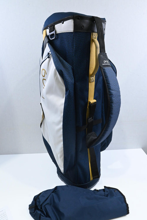 Ping Traverse Cart Bag / 14-Way / Navy, White, Gold