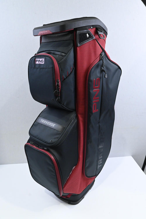 Ping Traverse Cart Bag / 14-Way / Black, Red