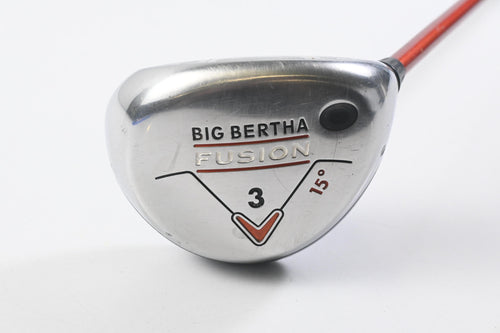 Callaway Big Bertha Fusion #3 Wood / 15 Degree / Regular Flex Aldila NVS 55