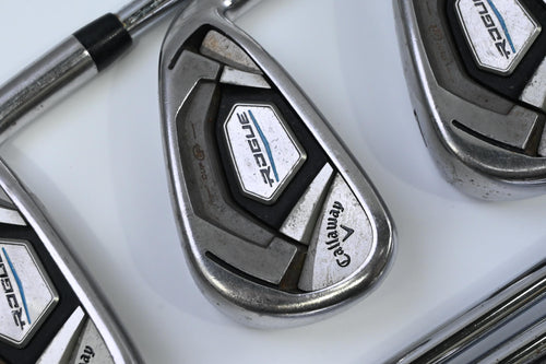 Callaway Rogue Irons / 5-PW+AW+SW+LW / Stiff Flex XP 105 ST15 300 Shafts