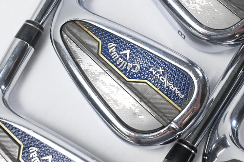 Callaway Paradym X Irons / 6-PW+GW / Stiff Flex Rifle Tour Flighted Shaft