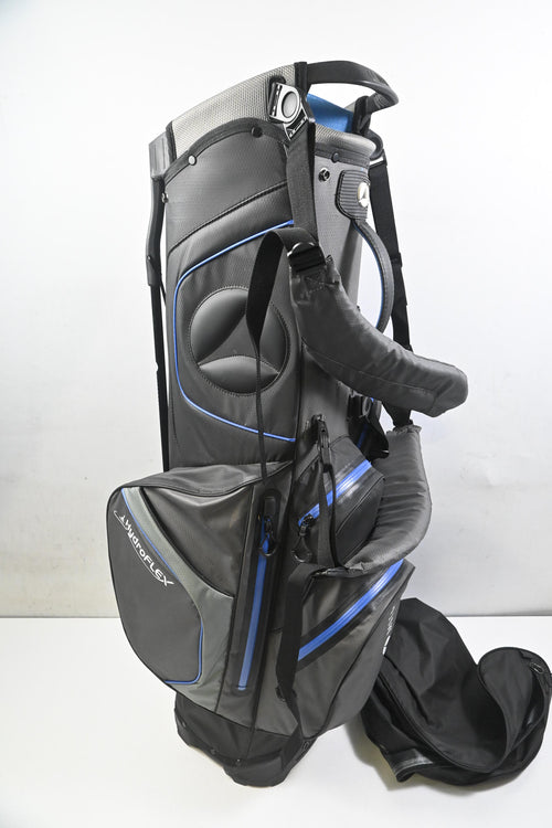 Motocaddy Hydro Flex Stand Bag / 5-Way Divider / Black, Grey & Blue