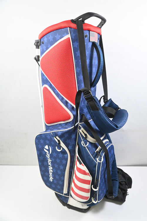 Taylormade Flextech Stand Bag / 5-Way Divider / Blue, White & Red