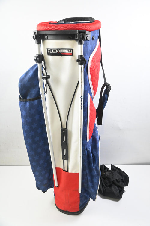 Taylormade Flextech Stand Bag / 5-Way Divider / Blue, White & Red