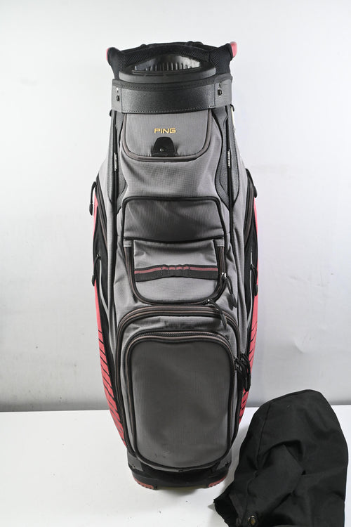 Ping Pioneer Cart Bag / 15-Way Divider / Grey & Red