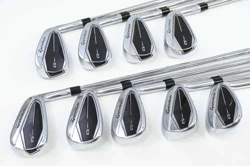 Taylormade Qi Irons / 4-PW+AW+SW / Regular Flex KBS MAX MT 85 Shafts