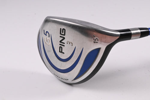 Ping G5 #3 Wood / 15 Degree / Stiff Flex ProLaunch Blue 75 Shaft