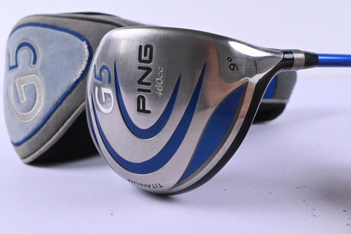 Ping G5 Driver / 9 Degree / Stiff Flex Grafalloy ProLaunch Blue 65 Shaft