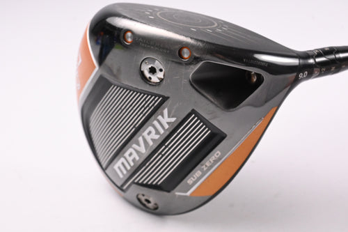 Callaway Mavrik Sub Zero Driver / 9 Degree / Stiff Flex HZRDUS Yellow 76 Shaft