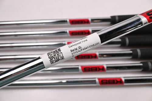Cobra Darkspeed Irons / 5-PW+GW / Stiff Flex KBS $-Taper 120 Shafts