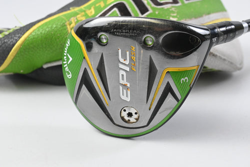 Callaway Epic Flash #3 Wood / 15 Degree / Stiff Flex Evenflow 65 Shaft
