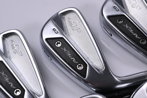 Left Hand Callaway Apex CB 24 Irons / 5-11i / TX-Flex MMT 105 Shafts