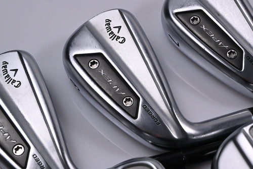 Left Hand Callaway Apex Ai200/Pro Irons / 5-PW+GW / Regular Flex MMT 85 Shafts