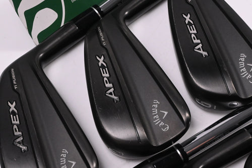 Callaway Apex Ti Fusion Irons / 4-PW / Stiff Flex Project X Precision Shafts