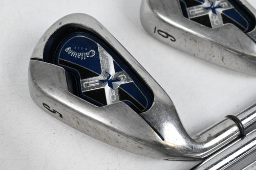 Left Hand Callaway X-18 Irons / 3-PW / Uniflex Callaway X-18 Shafts