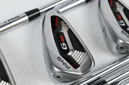 Ping G410 Irons / 5-PW+GW / Blue Dot / Regular Flex Ping AWT 2.0 Shafts