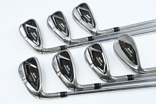 Left Hand Taylormade M4 Irons / 5-PW+SW / Regular Flex KBS MAX 85 Shafts