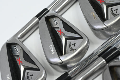 Callaway X Hot Pro Irons / 5-PW+AW / Regular Plus Flex Project X Rifle Shafts