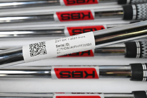 Srixon ZX7 MK II Irons 2023 / 4-PW / Stiff Flex KBS $-Taper 120 Steel Shafts