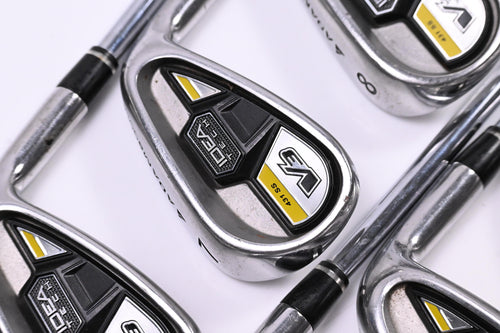 Adams Idea Tech V3 Hybrid Combo Irons / 6-PW+SW / Stiff Flex Steel Shafts