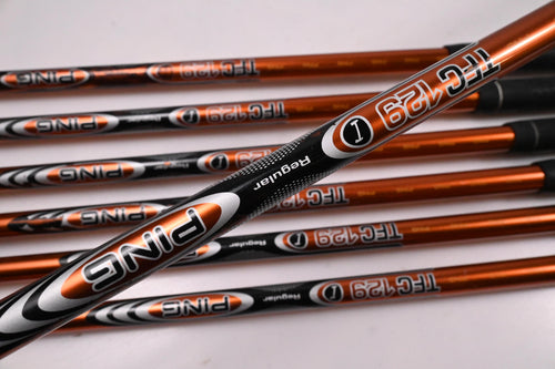 Ping G10 Irons / 4-PW / Green Dot / Regular Flex Ping TFC 129 Shafts