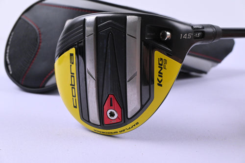Cobra King F9 #3 Wood / 14.5 Degree / Stiff Flex Fujikura Atmos Blue 7 Shaft