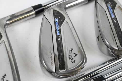 Callaway Paradym Ai Smoke Irons / 5-PW+GW / Regular Flex AMT Red R300 Shafts