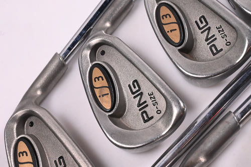 Ping i3 O-Size Irons / 3-PW+SW / Black Dot / Stiff Flex Ping JZ / No #8 Iron