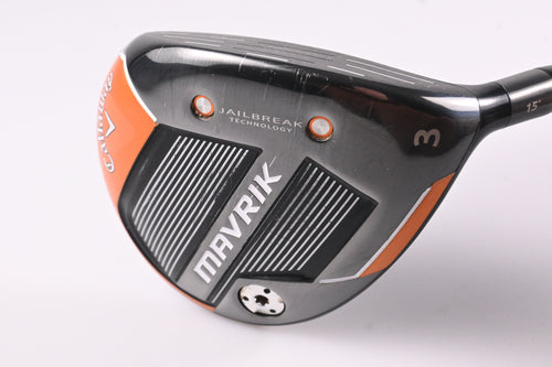 Callaway Mavrik #3 Wood / 15 Degree / Regular Flex HZRDUS T800 Orange 65 Shaft