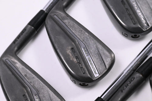 Cobra King Forged Tec 2023 Black Irons / 4-PW / Stiff Flex KBS $-Taper Lite