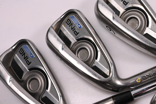 Left Hand Ping G Series Irons / 4-PW / Yellow Dot / Regular Flex Ping AWT 2.0