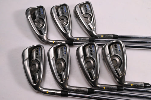 Left Hand Ping G Series Irons / 4-PW / Yellow Dot / Regular Flex Ping AWT 2.0