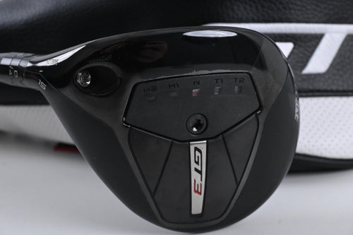 Left Hand Titleist GT3 #3 Wood / 15 Degree / X-Flex HZRDUS Gen5 Black 70