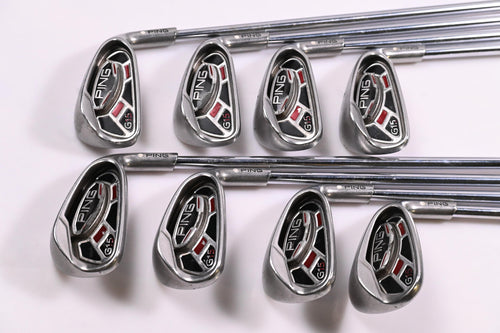 Ping G15 Irons / 4-PW+SW / White Dot / Regular Flex Steel Shafts