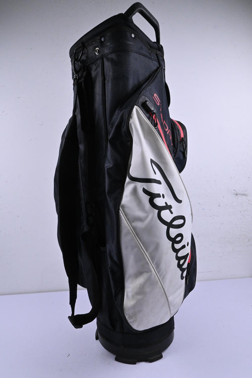 Titleist Cart Bag / 14 Way-Divider / Black, White & Red