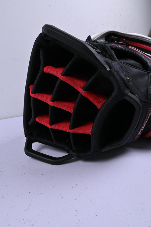 Titleist Cart Bag / 14 Way-Divider / Black, White & Red