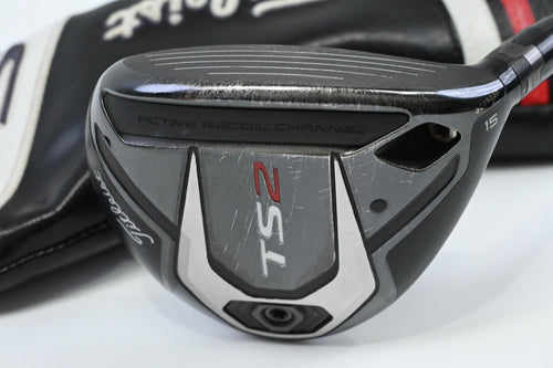 Titleist TS2 #3 Wood / 15 Degree / Stiff Flex Aldila RIP Phenom 80 Shaft