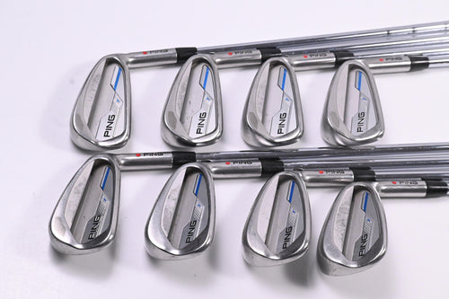 Ping i-Series E1 Irons / 3-PW / Red Dot / Stiff Flex Ping AWT 2.0 Shafts