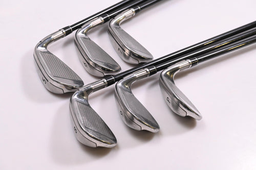Left Hand Taylormade M4 Irons / 5-PW / Senior Flex Fujikua Atmos Red 5 Shafts