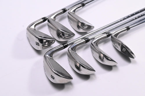 Left Hand Wilson Launch Pad Irons / 5-PW+SW / Regular Flex KBS Max Ultralite