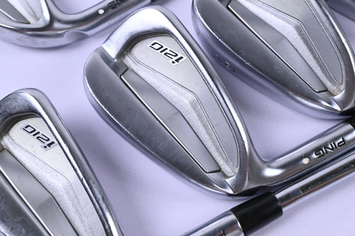 Left Hand Ping i210 Irons / 4-PW / White Dot / X-Flex N.S.PRO Modus 3 105 Shafts