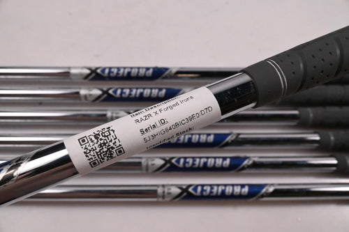 Callaway RAZR X Forged Irons / 4-PW / Regular Flex Project X Flighted Shafts