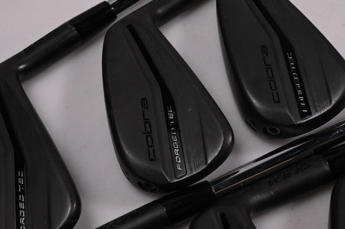 Cobra King Forged Tec 2023 Black Irons / 4-PW / Stiff Flex KBS $-Taper 120