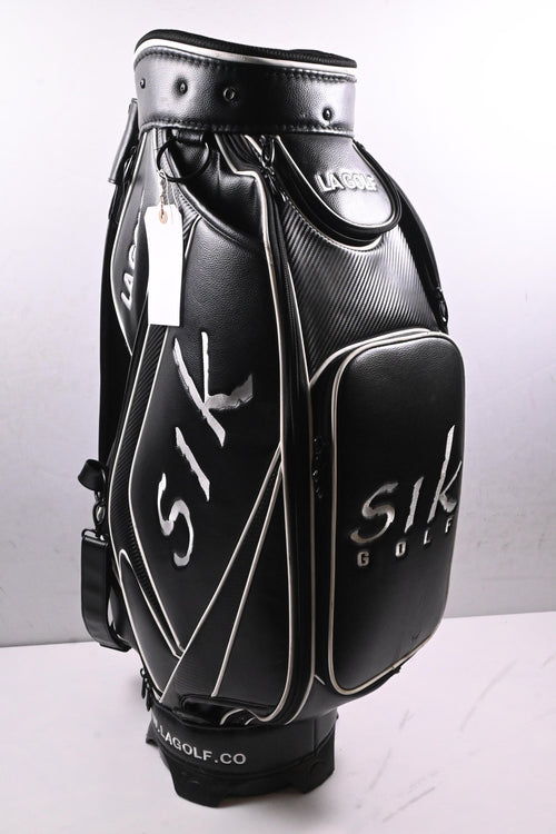 LA Golf SIK Cart Bag / 5-Way Divider / Black, White