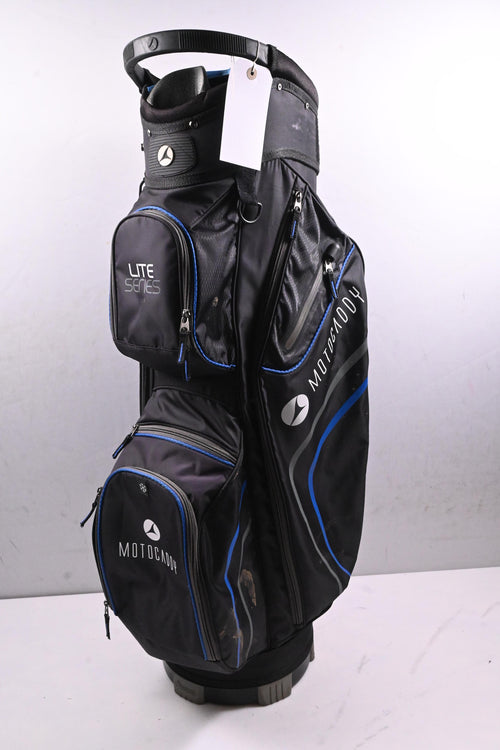 Motocaddy Lite Series Cart Bag / 14-Way Divider / Black, Blue